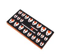 VEVOR Llaves de Pie de Cuervo 24 Piezas con Accionamiento 3/8" Llave de Palanca SAE 3/8"-1" Métrica 10-22 mm Acero Cr-Mo Con Estuche Compatible con Llave Dinamométrica para Reparación de Automóviles