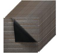 VEVOR Losetas de Alfombra, 609,6 x 609,6 x 6 mm, Suelo de Moqueta Modular de 9 m², Fácil de Instalar y Reemplazar, para Apartamentos, Oficinas, Propiedades de Alquiler, Marrón Oscuro, 24 uds
