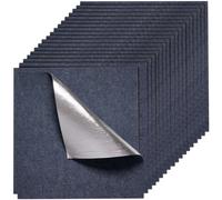 VEVOR Losetas de Alfombra de 610 x 610 mm, 15 uds, Autoadhesivas, Acolchadas y Suaves, para Suelos Comerciales, sin Costuras, 5,6 m², Fácil de Instalar para Sala de Estar y Oficina, Color Gris