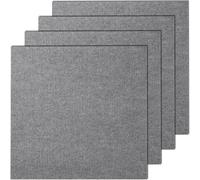 VEVOR Losetas para Alfombras, Despegar y Pegar, Autoadhesivas, Losetas de Alfombra Acolchadas, Fácil de Instalar, Bricolaje para Dormitorio, Sala de Estar, Interior y Exterior (9 Azulejos, Gris Claro)