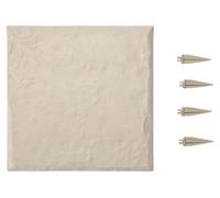 VEVOR, losetas para jardín, juego de 8 unidades, 395x395 mm, placas decorativas para caminos con estacas, adoquines de plástico, placas de plástico de resina PC, aspecto de piedra, ideales para césped