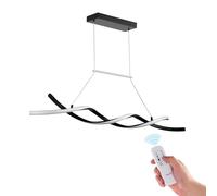VEVOR Luces de Araña Moderna, 24 W, Luz Colgante LED Regulable con Pantalla de Silicona con Control Remoto Luces de Techo Ajustable con Brillo de Temperatura de Color 3000K-6000K para Cocina Comedor