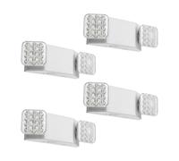 VEVOR Luz de Emergencia LED 4 Piezas, Iluminación de Emergencia CA 120/277V, con Batería de Respaldo, 2 Cabezales Cuadrados Ajustables, Respaldo de 90 Minutos, para Salidas, Oficinas, Restaurantes