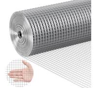 VEVOR, malla metálica, 915 mm x 30,48 m, alambre para jaulas, calibre 19, rollos de malla galvanizada, valla de malla, malla para jaulas de conejos, jardín, pequeños roedores