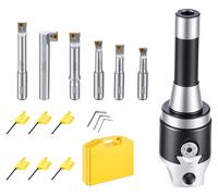VEVOR, mandril R8 de 2", extractor de brocas, portaherramientas para fresadoras y taladros, juego de 8 piezas, para brocas de 7/16" a 4-1/2", ajuste preciso del diámetro de la perforación, templado y