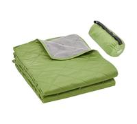 VEVOR Manta de Camping Estadio 2,08 x 1,4 m Cálido Polar de Poliéster Impermeable PU1500 Resistente al Viento Ignífugo para Exteriores, Pícnics, Senderismo, Eventos Deportivos, Exterior, Bicolor