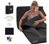VEVOR Manta de Sauna Infrarroja 185x90 cm con Temporizador, Control Térmico, con Retención Térmica de 360°, Tejido de PU Resistente al Agua y Diseño de 5 Capas para Spa en Casa y Relajación Nocturna