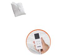 VEVOR, manta eléctrica para calefacción, 195 x 165 cm, gran calentador eléctrico para cama con 4 niveles de temperatura, temporizador de 12 horas y apagado automático de 8 horas