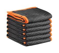 VEVOR Mantas de Embalaje y Mudanza 6 Piezas 2032 x 1829 mm, Manta para Envolver Muebles, Estructura de 3 Capas de Tela no Tejida y Relleno de Algodón para Envíos, Embalaje, Protección de Muebles
