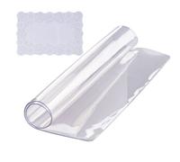 VEVOR Mantel Transparente Cuadrado 30,5x30,5 cm Mantel de PVC para Mesa Espesor de 1,5 mm con Esquinas Redondeadas Protector de Mesa Impermeable 45x30 cm Corta a Medida para Comedor Cocina Restaurante