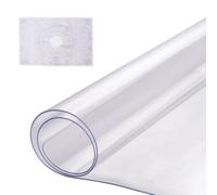 VEVOR Mantel Transparente Rectángulo 35,6 x 61 cm Mantel de PVC para Mesa Espesor de 1,5 mm Protector de Mesa de PVC Impermeable Fácil de Limpiar para Oficina, Cocina, Restaurante, Comedor