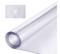 VEVOR Mantel Transparente Rectángulo 61,4 x 243,8 cm Mantel de PVC para Mesa Espesor de 1,5 mm Protector de Mesa de PVC Impermeable Fácil de Limpiar para Oficina, Cocina, Restaurante, Comedor