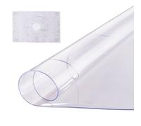 VEVOR Mantel Transparente Redondo 121,9 cm Mantel de PVC Transparente Espesor de 2 mm Impermeable Corta a Medida Protector de Mesa Fácil de Limpiar para Mesa de Comedor Cocina Restaurante