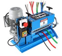 VEVOR Máquina Automática de Pelado de Cables 370 W 1,5-38 mm Máquina Peladora de Cables con 11 Canales y 10 Cuchillas 15 m/min Pelacables Eléctricos de Metal con Mango Ajustable Estructura Metálica