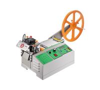 VEVOR Máquina Cortadora Automática de Cintas en Frío y Caliente con Temperatura Ajustable y Pantalla LCD, para Cintas de Nailon, Bandas Elásticas, Cordones de Zapatos, 965 x 320 x 432 mm, Plata