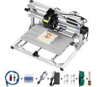 VEVOR Máquina de Grabado CNC 3018 DIY Grabador Láser de 500 mw GRBL Control Máquina de Grabado Recorrido de Trabajo 30 x 18 x 4,5 cm Máquina CNC Láser de 3 Ejes con Varillas de Extensión de 5 mm