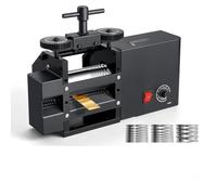VEVOR Máquina de Laminación Eléctrica para Joyería 4 en 1 Prensa Laminadora | Herramienta de Bricolaje para Fabricar Anillo Pulsera, Plano, Cuadrado y Redondo, Semicircular, Grosor Ajustable 0,03-7 mm