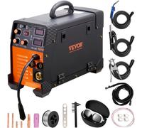 VEVOR Máquina de Soldadura 3 en 1 Soldador Inversor 50-250 A Soldadora MIG-250 MIG MMA LIFT TIG de Pantalla Digital 2,2-12 m/min Grosor del Cable de 0,6 mm 0,8 mm 1 mm para Aleación Acero Hierro