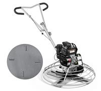 VEVOR, máquina para la fabricación de hormigón con placa flotante de 610 mm, motor de 5,5 CV, 4 cuchillas, inclinación ajustable, niveladora para superficies de cemento con motor de gasolina, ideal pa