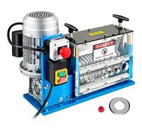 VEVOR Máquina pelacables eléctrica, SMS-038 Potencia 370 W 220 V 50 Hz Peso 25 kg Herramienta pelacables Azul Material Aluminio, Acrílico, Alambre de Cobre para gestionar simultáneamente diferentes