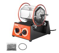 VEVOR Máquina Pulidora De Joyas con Vaso Giratorio 3kg 45W Pulidora de Joyas de 5 Velocidades 0-60 min Pulidora de Tambor Giratorio Ajustable Acción Bidireccional para Pulir Piedra Roca Hierro Joyero