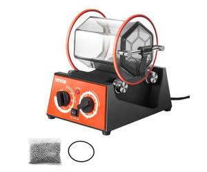VEVOR Máquina Pulidora De Joyas con Vaso Giratorio 3kg 45W Pulidora de Joyas de 5 Velocidades 0-60 min Pulidora de Tambor Giratorio Ajustable Acción Bidireccional para Pulir Piedra Roca Hierro Joyero