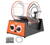 VEVOR Máquina Pulidora De Joyas con Vaso Giratorio 5kg 60W Pulidora de Joyas de 5 Velocidades 0-60 min Pulidora de Tambor Giratorio Ajustable Acción Bidireccional para Pulir Piedra Roca Hierro Joyero