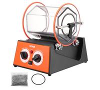 VEVOR Máquina Pulidora De Joyas con Vaso Giratorio 5kg 60W Pulidora de Joyas de 5 Velocidades 0-60 min Pulidora de Tambor Giratorio Ajustable Acción Bidireccional para Pulir Piedra Roca Hierro Joyero