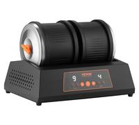 VEVOR, máquina pulidora eléctrica para piedra con doble tambor de 3,63 kg de capacidad, 4 niveles de velocidad, kit de pulido para piedra con temporizador de 9 días, panel de control intuitivo y adapt