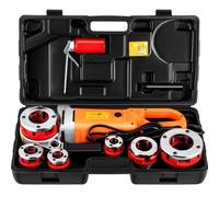 VEVOR Máquina Roscadora de Tubos 2300 W Kit de Roscadora de Tubos con Trinquete 22 RPM Roscadora de Tubos Eléctrica Portátil con 6 Troqueles Duraderos 1,27-5,08 cm para Roscar Tubería Galvanizada