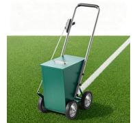 VEVOR Marcador de Línea Manual Capacidad de Polvo 22,7 kg Trazadora Verde | para Estacionamiento, Campo de Juego, Cancha de Fútbol, Línea de Ancho Ajustable 50-100 mm, con 4 Ruedas, Marco de Acero