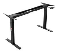 VEVOR Marco de Escritorio de Pie con Motor Dual Altura Ajustable 70-117 cm Patas Eléctricas para Escritorio Longitud de 110-178 cm Base de Estación de Trabajo para Hogar, Oficina, Solo Marco, Negro