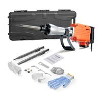 VEVOR Martillo de Demolición 2200W 66J 1350BPM Martillo Eléctrico con Cable 1-1/8" con 2 Cinceles Reemplazables Mango Giratorio 360° Rompe Hormigón Antivibración para Cincelar Construcción Fontanería