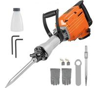 VEVOR, martillo demoledor eléctrico de 2200 W, martillo neumático eléctrico, rompedor, martillo demoledor de alto rendimiento con mango ergonómico giratorio de 360° para hormigón