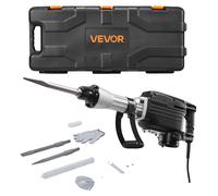 VEVOR Martillo demoledor para hormigón, 2200W, martillo eléctrico, 2 brocas, 2800W, juego de 2 puntas