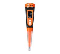 VEVOR Medidor de pH para Alimentos, Rango de Medición 0-14 de Alta Precisión, a Prueba de Agua IP68, Compensación Automática de Temperatura, pHmetro para Fermentación Masa de Pan Carne Agria Queso