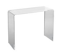 VEVOR Mesa Consola de Acrílico Transparente Mesa Auxiliar 964x381x740mm Mesa de Recibidor Grosor de 20mm Carga Máxima 50kg Almacenamiento en Extremo del Sofá para Salón, Dormitorio, Terraza, Cafetería