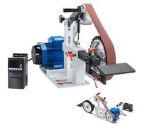 VEVOR: Mesa de lijado con disco y banda, lijadora de mesa de 1,5 kW con disco de 427 x 30,5 cm, banda de lijado ajustable, lijadora central con disco y banda, 0-2800 RPM, lijadora combinada, 72 x 2 pu