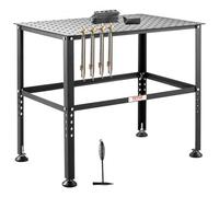 VEVOR Mesa de Soldadura, Capacidad de 362,8 kg, con Orificios de Fijación y Almohadillas Antideslizantes para los Pies para Trabajos de Reparación de Ensamblajes de Soldadura, 914,4 x 609,4 x 784,8 mm