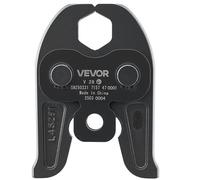VEVOR Mordaza de Prensado V28 de 28 mm para Tubos de Acero Inoxidable Tipo V, de Acero Cementado de Alta Resistencia, Compatibles con 32NK Herramientas de Prensado Estándar, 148 x 110 x 39 mm, Negro