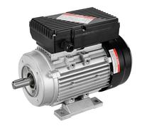 VEVOR Motor Eléctrico 0,75 kW 1400 RPM, CA 220~240 V 5,45 A, 80, Marco B34, Motor de Compresor de Aire Monofásico, Eje con Llave de 19 mm, para Maquinaria Agrícola y Equipo General, 290 x 160 x 215 mm