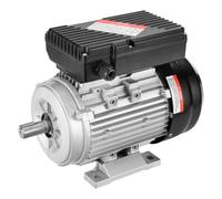 VEVOR Motor eléctrico 0.75KW 1400 rpm, AC 220~240V 5.45A, 80, marco B3, motor de compresor de aire monofásico, eje con llave de 19 mm, rotación CW/CCW para maquinaria agrícola y equipos generales