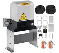 VEVOR - Motor para puertas de garaje: Accionamiento automático para puertas correderas de 600 kg / 1400 lbs, abridores de puertas eléctricos con control remoto, motor para puertas correderas de 12 met