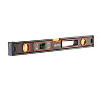 VEVOR Nivel Digital de Aluminio 600 mm, Nivel Electrónico Magnético con Burbujas de 0°/45°/90°, Pantalla LED Retroiluminada, 4 Unidades de Medida, Bolsa para Construcción Bricolaje Hogar Carpintería