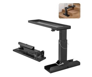 VEVOR Nivelador de Escalera, Superficie de Apoyo, Herramienta de Nivelación de Escalera de Acero, Tolva de Inclinación Plegable, Fácil Uso, para Terrenos Irregulares, 800 x 350 x 310 mm, Negro