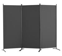 VEVOR: Panel divisor de ambientes, mampara de 3 paneles, pantalla plegable para separar espacios, ideal para oficina, dormitorio, comedor, estudio, balcón. Separador de ambientes independiente (228 x 