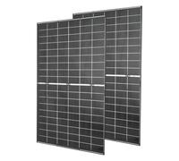 VEVOR Panel Solar 400W 2 Piezas, Módulo Solar Monocristalino Bifacial, Marco de Aluminio y Salida MC4, Eficiencia hasta 24%, IP65 Impermeable, para Autocaravanas Barcos Balcón Sistema fuera de la Red