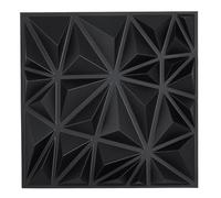 VEVOR Paneles de Pared 3D, 33 Baldosas de Diamante Minimalistas de Arte Moderno de PVC, con Acento de Cobertura de 2,97 m², para Techo, Dormitorio, Sala de Estar, Negro Mate, 300 x 300 x 25,1 mm