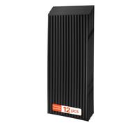 VEVOR Paneles de Techo de PVC 605x1215 mm 12 Piezas Negro, Placas de Techo