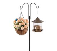VEVOR, paquete de 8 ganchos para perros, 195 cm de longitud, doble gancho para jardín, soporte para faroles, gancho de jardín de 1,9 cm de grosor, ideal para colgar comederos para colibríes, macetas,